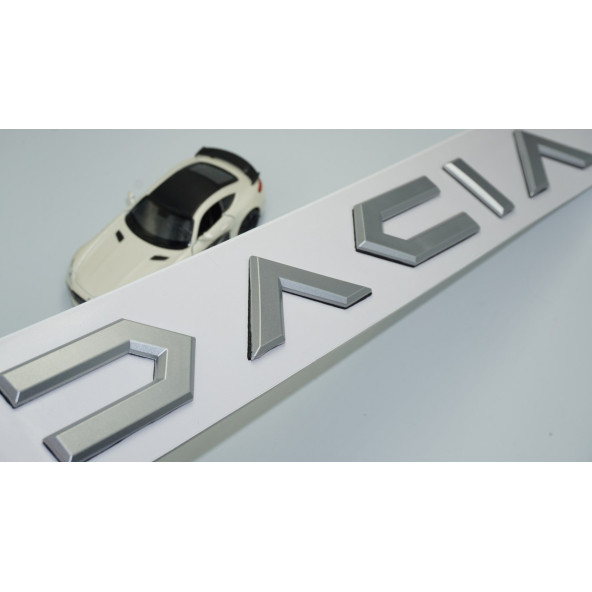 DK Tuning Dacia Yeni Nesil Bagaj 3M 3D Gri ABS Yazı Logo