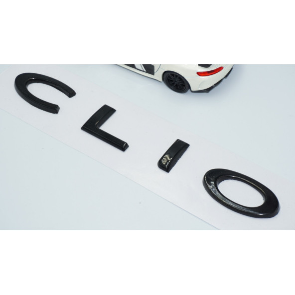 DK Tuning Renault Clio Bagaj Siyah ABS 3M 3D Yazı Logo Amblem - Resim 3