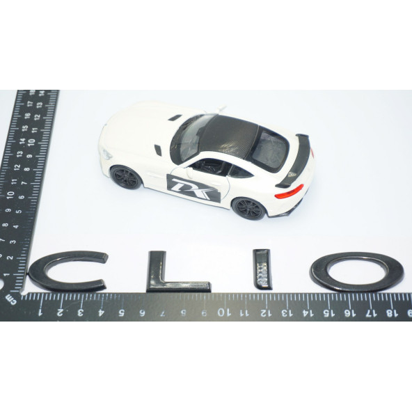 DK Tuning Renault Clio Bagaj Siyah ABS 3M 3D Yazı Logo Amblem - Resim 4