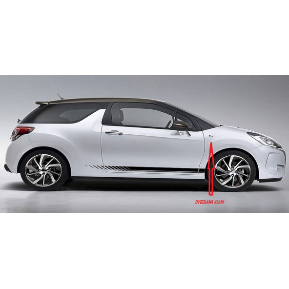 DK Tuning DS3 Çamurluk Siyah Logo Arma Yazı Seti Citroen İle Uyumlu - 3