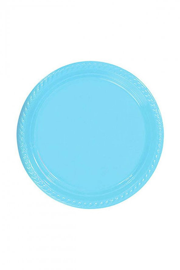 TABAK PLASTİK AÇIK MAVİ 26CM 8Lİ