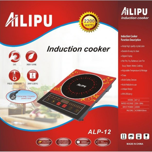 AILIPU ALP-12 DOKUNMATİK ELEKTRİKLİ OCAK İNDÜKSİYON OCAĞI - 2