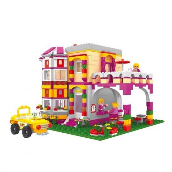 Bricks 741 Parça Peri Lego Seti Kız Çocuk Evleri Seti Eğitici Viila Kız Çocuk Oyunları