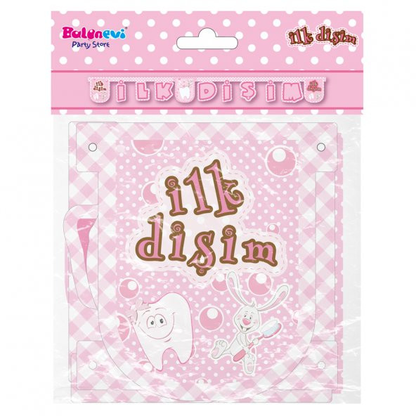 İLK DİŞİM HARF BANNER PEMBE - 3