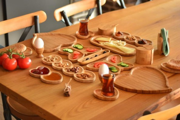 Bambu Kahvaltı Seti 22 Parça Bambum Bouquet - 9