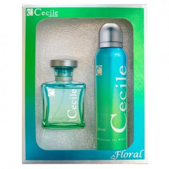 Cecile Floral Edt 100 Ml Kadın Parfüm+ 150 Ml Kadın Deodorant Set