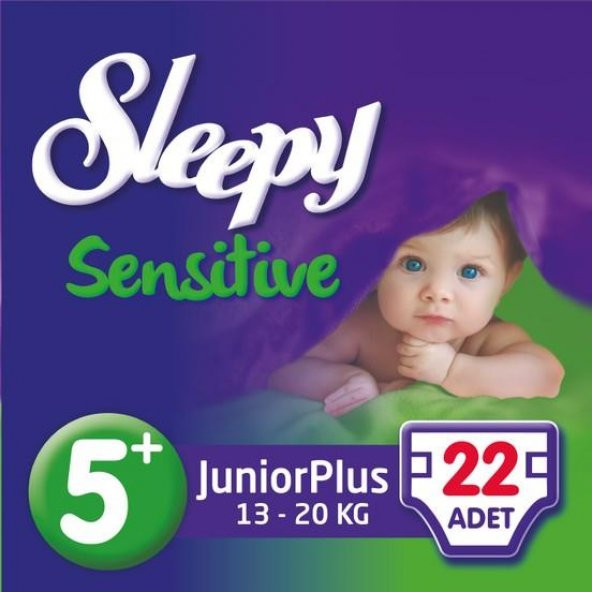 SLEEPY Sensitive Jumbo Junior Plus 13-20kg No:5+ 22 adet