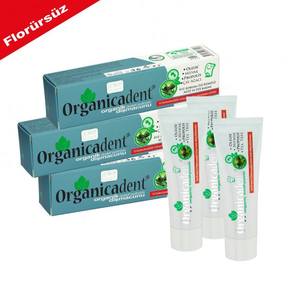Organicadent Organik Diş Macunu Florürsüz 50MLx3