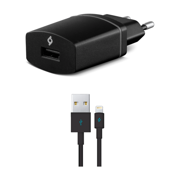 ttec Compact™ Siyah iPhone İçin USB Seyahat Şarj Cihazı