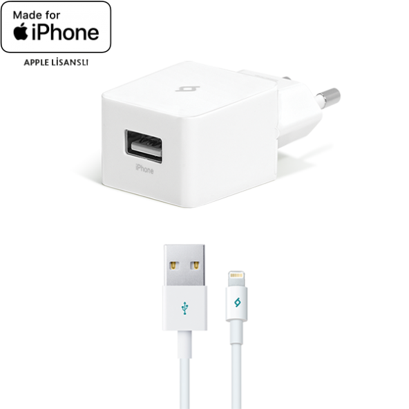ttec Quantum™ MFi iPhone İçin Apple Lisanslı USB Seyahat Şarj Aleti