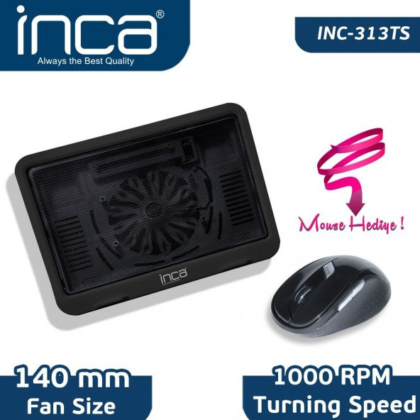 INCA Notebook Soğutucu + Mouse Set INC-313TS