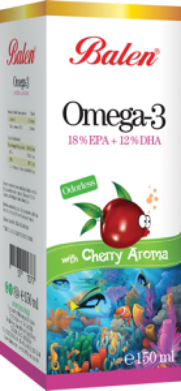 Balen Omega 3 Vişne Aromalı 150 ml