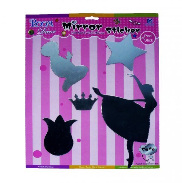 AYNALI STİCKER YAPIŞKANLI DEKOR SÜS - 10