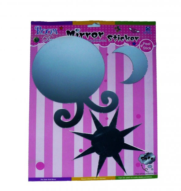 AYNALI STİCKER YAPIŞKANLI DEKOR SÜS - 11