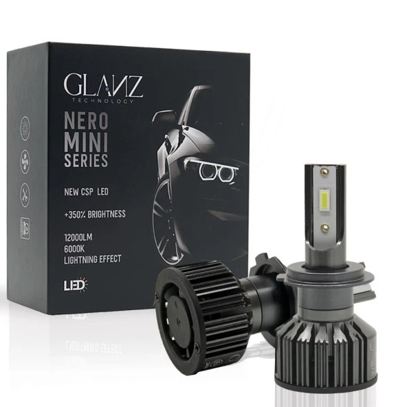Glanz Mini/Slim CSP Led Xenon H7 H1 H4 9005 9006 H11 H3 12000LM