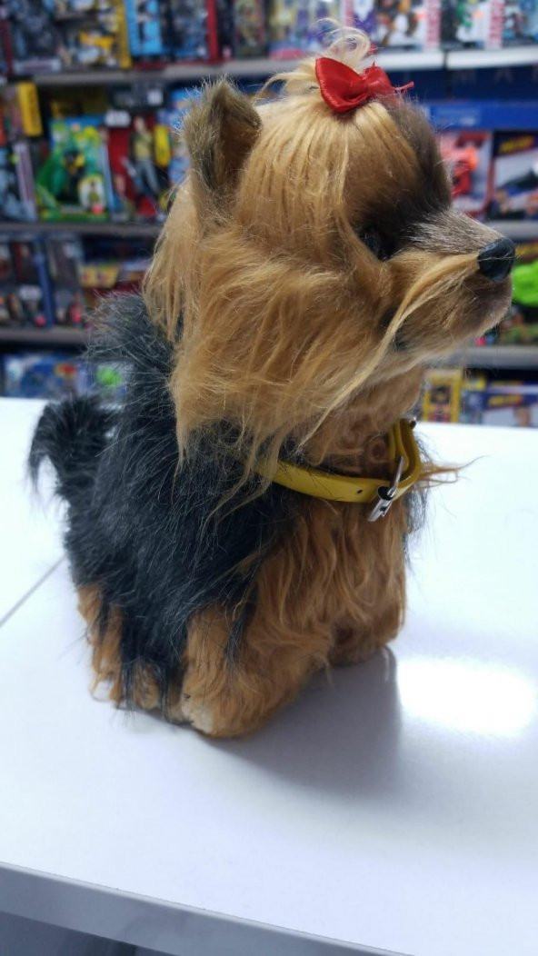 Peluş 25 cm Pilli Sesli  Hareketli Süs Köpeği Pelüş - 2