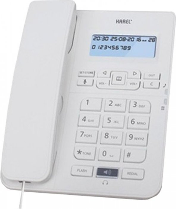 KAREL TM 145 KAREL TM145 EKRANLI KULAKLIK GİRİŞLİ TELEFON