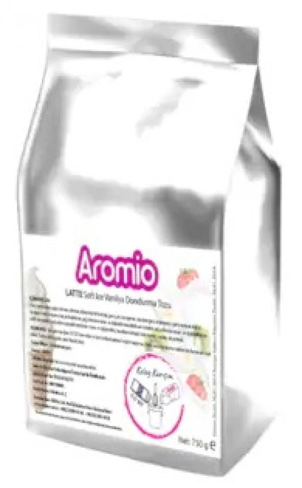 AROMİO Latte Plus Vanilya Soft Dondurma Tozu 1250gr