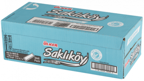 Ülker Saklıköy Sütlü Kremalı Bisküvi 100 Gr (24 Adet)