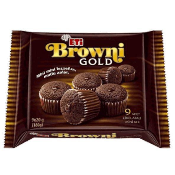 Eti Browni Gold Mini Kakaolu 9x20 Gr (12 Adet)