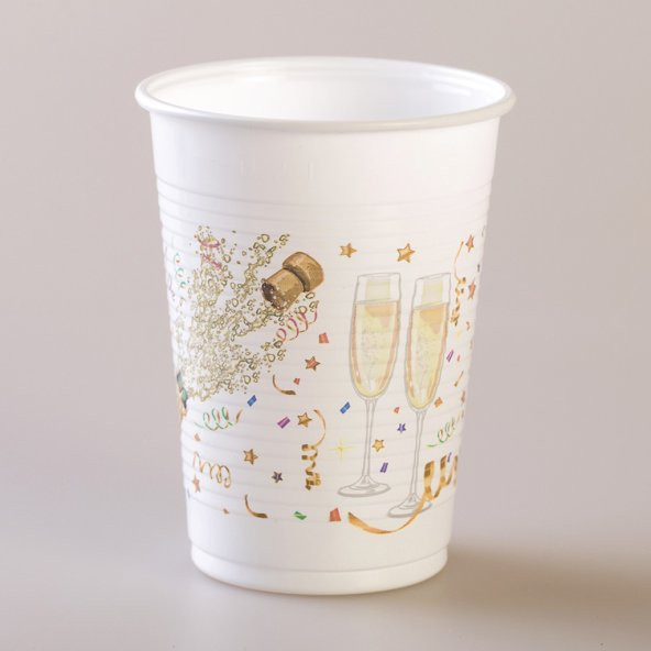 YILBAŞI KONFETİ BARDAK 8Lİ