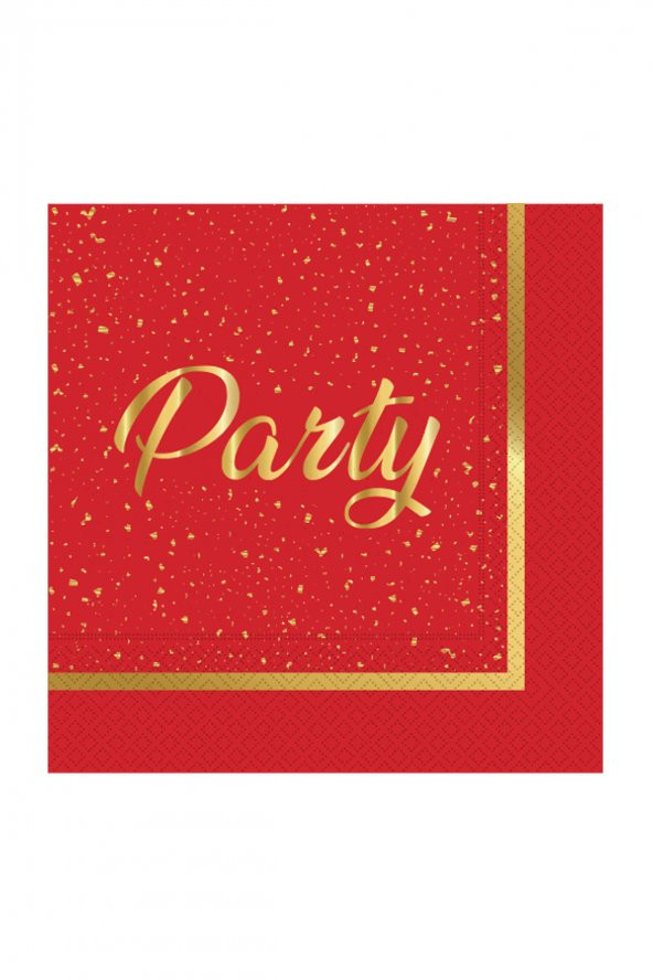 PARTY KIRMIZI PEÇETE 20Lİ