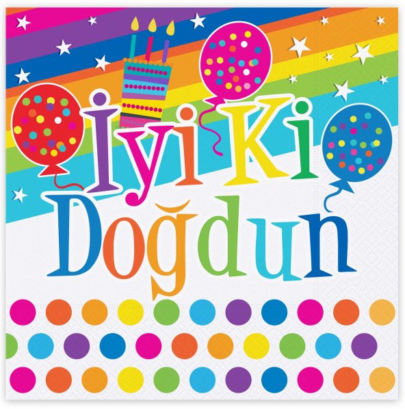 GÖKKUŞAĞI İYİKİ DOĞDUN PEÇETE 16LI