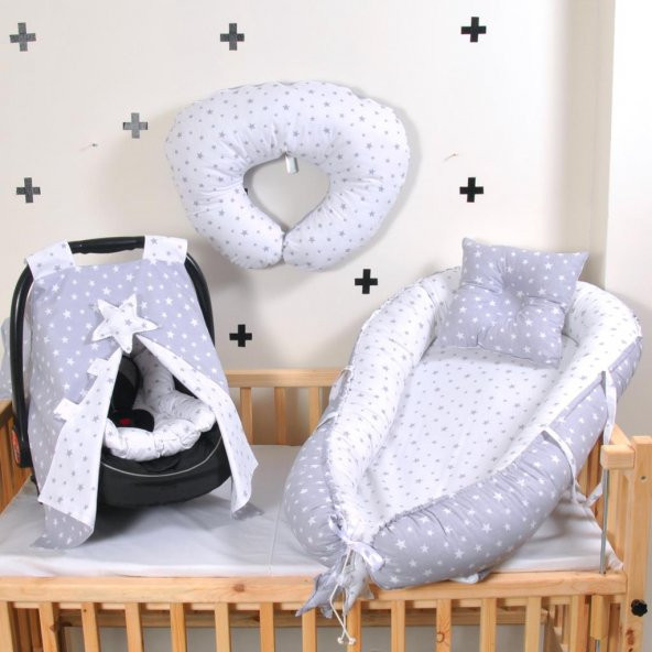 Babynest Bebek Beşikleri Yatağı Anne Yanı Baby Nest Uyku Seti XL