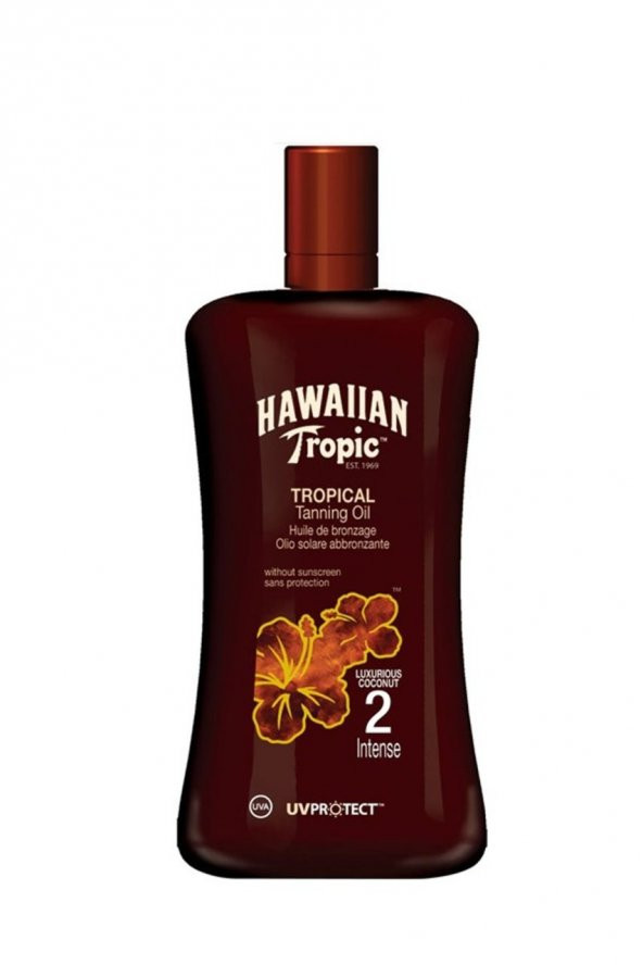 Hawaiian Tropic Tropical Coconut Tanning spf 2 Güneş Koruyucu ve Bronzlaştırıcı Yağ 200 ml