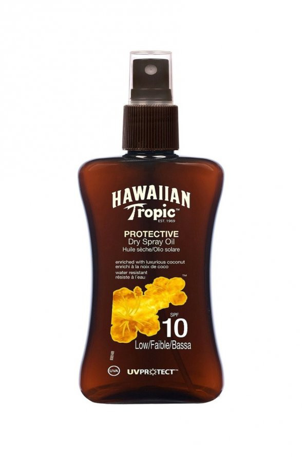 Hawaiian Tropic Protective Coconut & Papaya Spf 10 Güneşten Koruyucu ve Bronzlaştırıcı Yağ 200 ml