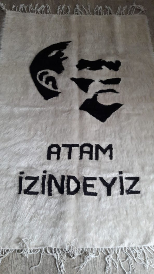 Atatürk Portresi, 1. Kalite, %100 Tiftik, El Dokuması