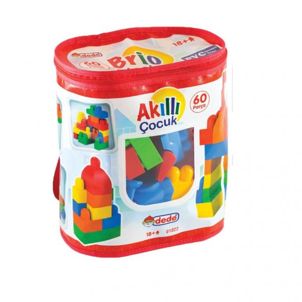 01022 Akıllı Çocuk Blokları 60 Parça -Dede - 2