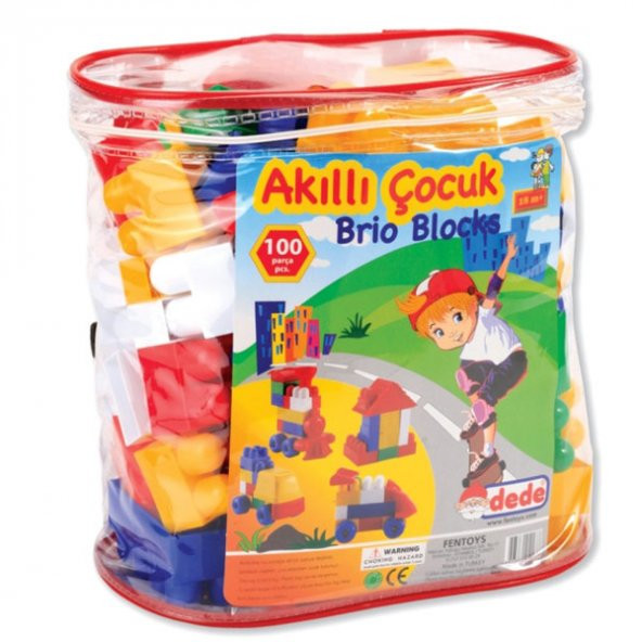 Amz 01023 Akıllı Çocuk Blokları 100 Parça
