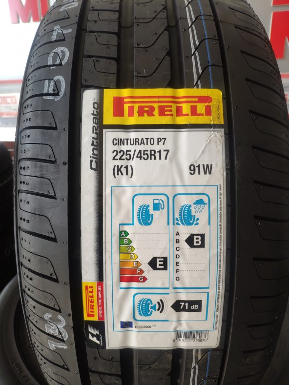 225/45R17 91 W PİRELLİ P 7 CINTURATO (K1)