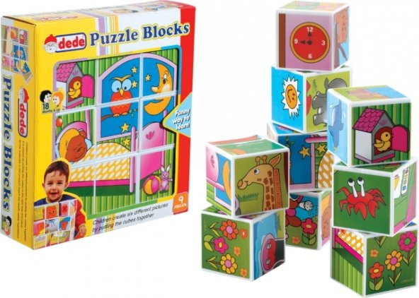 02034 Resimli Küpler 9 Parça -Dede