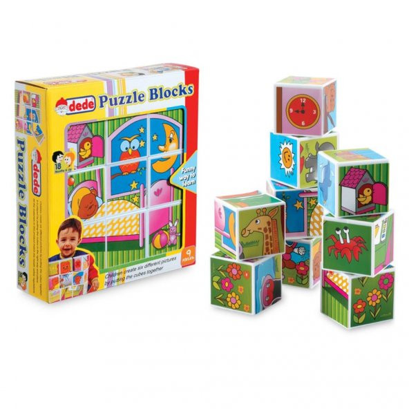 02034 Resimli Küpler 9 Parça -Dede - 2