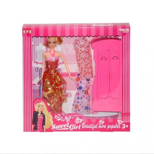 221G-M Efe, Sweet Girl Market Arabalı Bebek Oyun Seti - 9