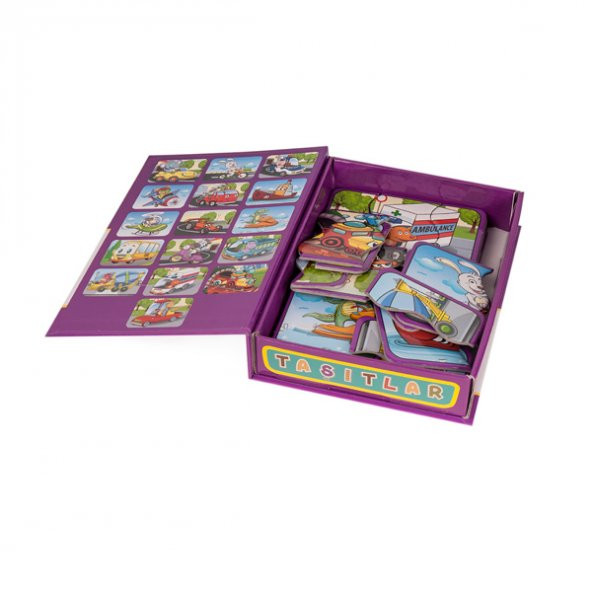 7192 DıyToy, Flash Cards - Taşıtlar / +18 ay - 2