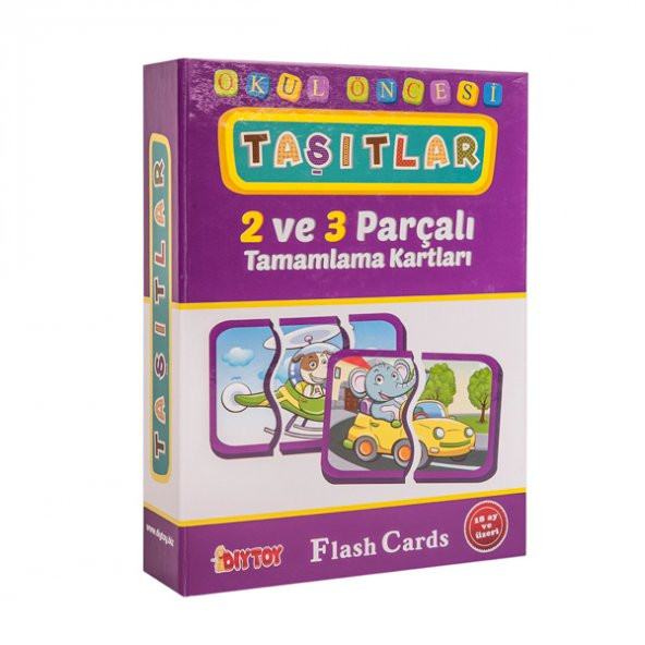 7192 DıyToy, Flash Cards - Taşıtlar / +18 ay - 3