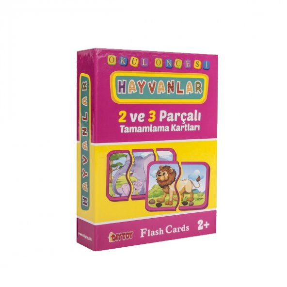 1185 DıyToy Flash Cards - Hayvanlar / + 2 yaş