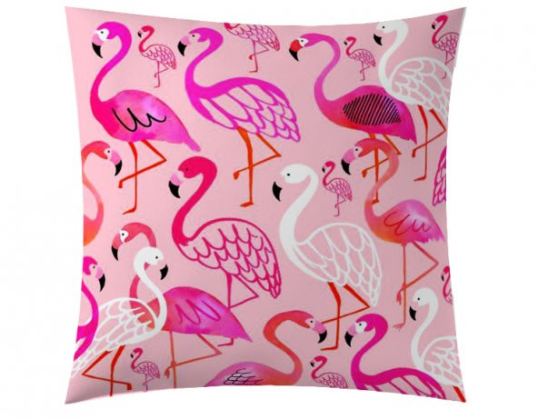 Flamingo Renkli Kırlent