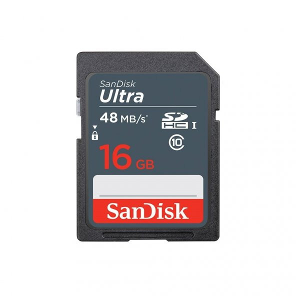 SanDisk Ultra SDHC 16GB 48MB/s Class 10 UHS-I Hafıza Kartı SDSDUNB-016G-GN3IN