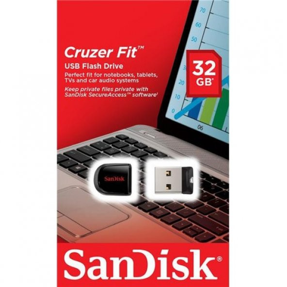 SanDisk Cruzer Fit 32GB Usb Bellek (SDCZ33-032G-B35)