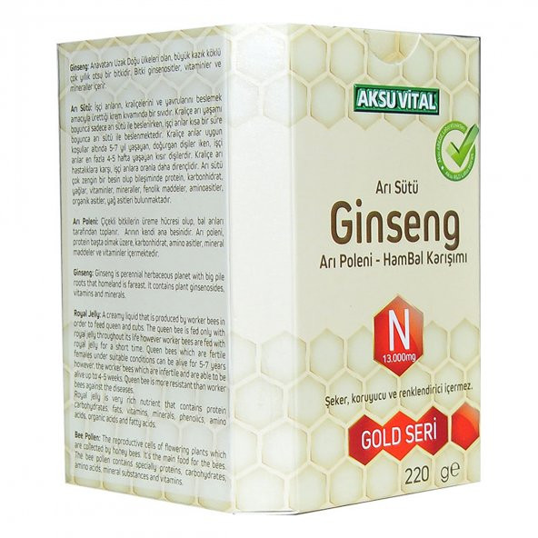Arı Sütü Ginseng Polen Bal Karışımı 220 Gr - 5