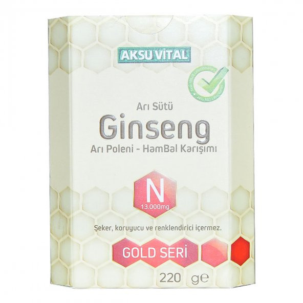 Aksuvital Arı Sütü Ginseng Polen Bal Karışımı 220 Gr - 3