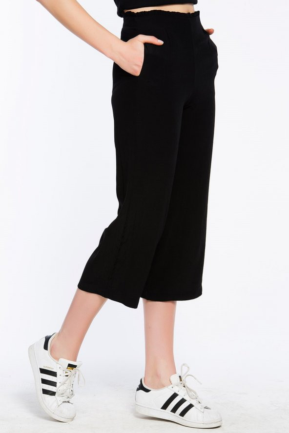 Sırakuza - Rahat Kesim Siyah Pantolon | 160033-1 - 4