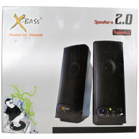 X-BASS SPEAKERS 2.0 XBEATS-1  POWER OF SOUND