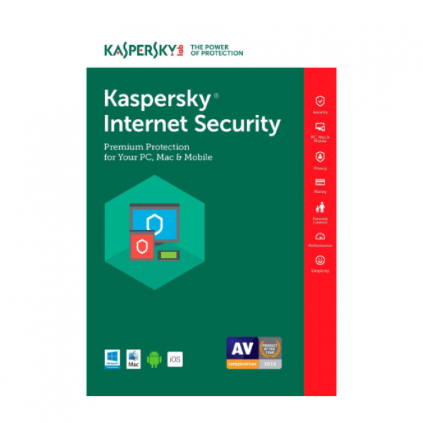 KASPERSKY INTERNET SECURITY KIS2 2 KULLANICI 1 YIL