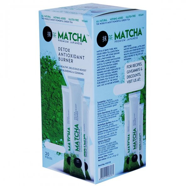 Matcha (Maça) Çayı Premium 20 Poşet - 2