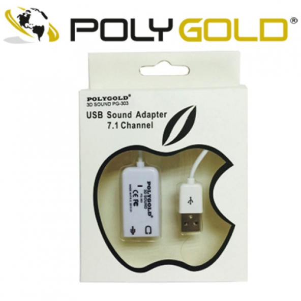 POLYGOLD PG-303  USB SES KARTI 7.1